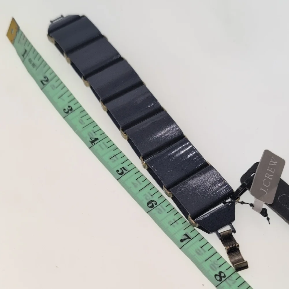 J. Crew Dark Blue Bracelet with Gold Accents